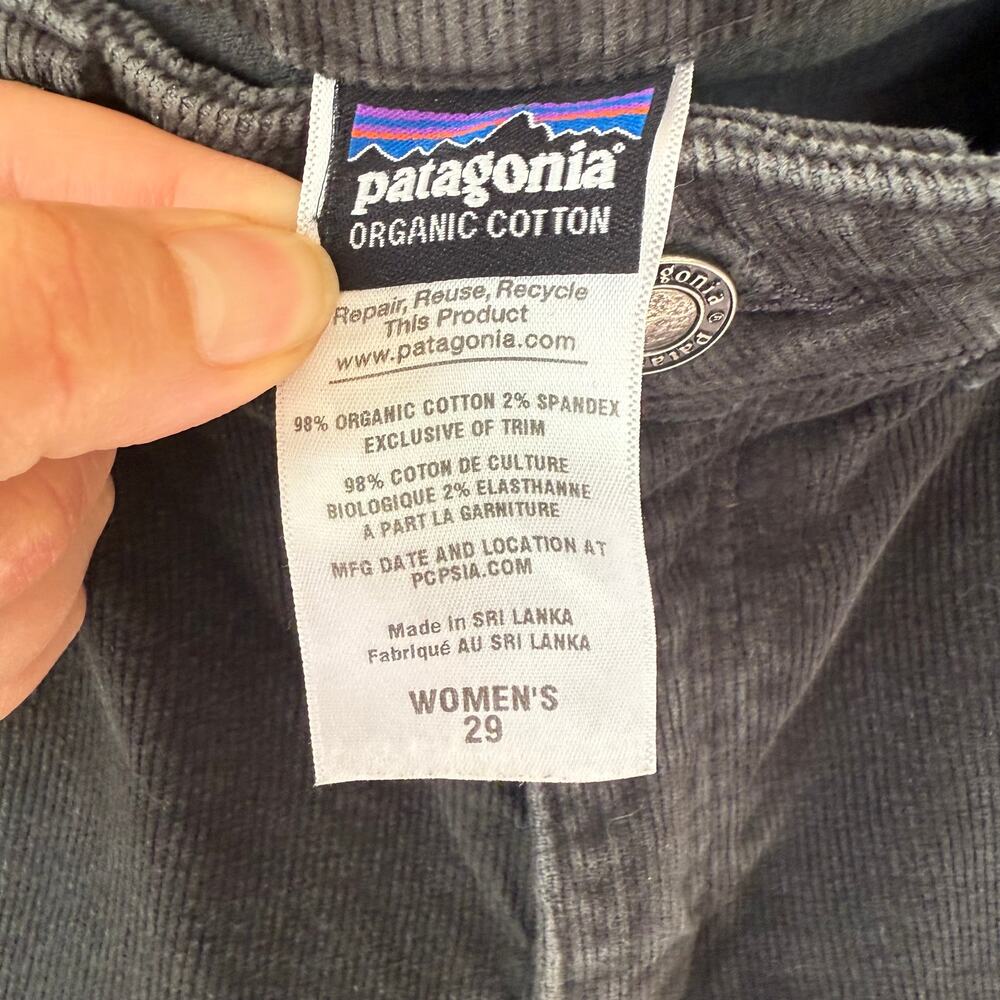 Patagonia women’s cotton corduroy green pants size 29 - Picture 5 of 13